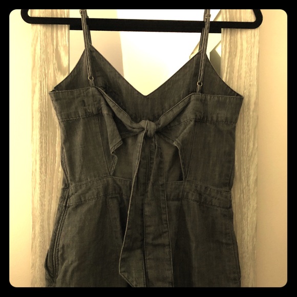 Abercrombie & Fitch Pants - Abercrombie & Fitch Grey Denim Jumpsuit Sz 0
